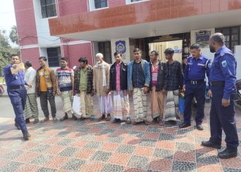 সাঁথিয়ায় ৯ জুয়ারু আটক