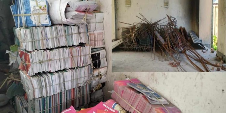 ভোলায় বিপুল পরিমাণ নতুন বই মিললো ভাঙ্গারির দোকানে।