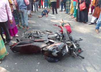 বগুড়ায় দ্বিতীয় বাইপাসে ট্রাক চাপায় নিহত -২