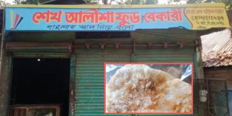 নবীগঞ্জে শেখ আলীশা ফুড এন্ড বেকারীতে নোংরা ও অস্বাস্থ্যকর পরিবেশে তৈরি হচ্ছে বিভিন্ন ধরনের খাবার