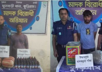 কুড়িগ্রামে দুই মাদক কারবারিকে গ্রেফতার