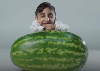 বিশ্বের সবচেয়ে বেঁটে মানুষ, তরমুজের সমান। 