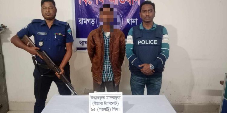 ৬৫ পিস ইয়াবাসহ এক সিএনজি চালকে গ্রেফতার