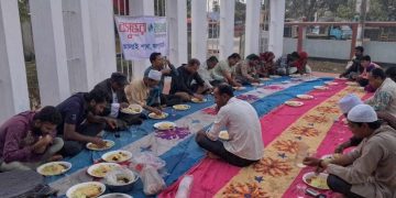 জয়পুরহাটের কালাইয়ে শুভ সংঘের উদ্যোগে ইফতার মাহফিল
