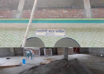 মসজিদ উন্নয়নের কাজে অনিয়মের অভিযোগ