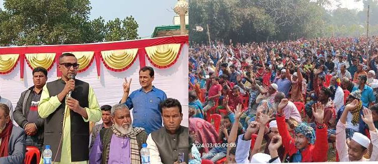 মাদারগঞ্জে চেয়ারম্যান প্রার্থী রায়হান রহমতুল্ল্যাহ রিমু’র নির্বাচনী উঠান বৈঠক জনসভায় রুপান্তর 