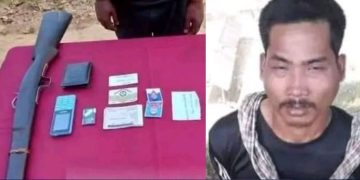 লামায় বন্দুক’সহ জুয়েল ত্রিপুরা আটক ১।