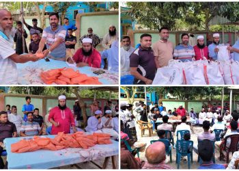 এবারো বেতনের টাকা দিয়ে ঈদ সামগ্রী বিতরন করলেন ইউপি সদস্য আরিফুল ইসলাম লিটন