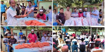 এবারো বেতনের টাকা দিয়ে ঈদ সামগ্রী বিতরন করলেন ইউপি সদস্য আরিফুল ইসলাম লিটন