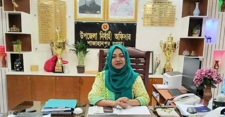 বগুড়ার শাজাহানপুরের বিতর্কিত ইউএনও তাহমিদা আক্তার বদলী-
