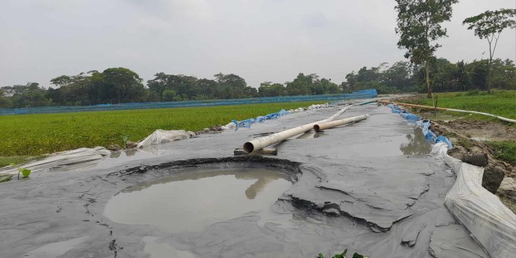 পটুয়াখালী বাউফলে ইউএনও’র নাম ভাঙিয়ে অবৈধভাবে বালু তুলছেন ইউপি চেয়ারম্যান
