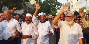 ভেড়ামারা উপজেলা পরিষদ নির্বাচনের চেয়ারম্যান প্রার্থী মুকুলের ঐতিহাসিক পদযাত্রা।