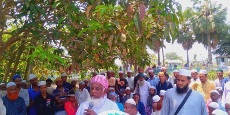 রামপালে আদাঘাটে হাফেজ আব্দুস সবুর সাহেবের জানাযার নামাজ অনুষ্টিত।