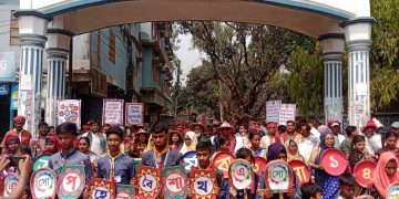 পত্নীতলায় বর্ণাঢ্য আয়োজনে বাঙালির বর্ষবরণ পালিত