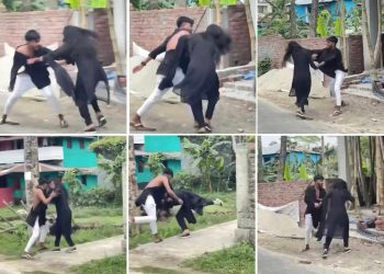 বাউফলে ঈদের দিন রাস্তায় তরুনীকে নির্যাতন, ভিডিও ভাইরাল 