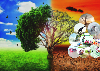 জলবায়ু পরিবর্তনে আবহাওয়ার বৈরী আচরণ;দায়ী মানব কর্মকাণ্ড।