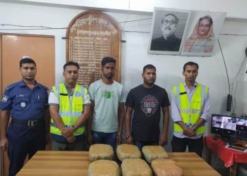 লোহাগড়া পুলিশ কর্তৃক ১২(বারো) কেজি গাঁজা ও ০১(একটি) প্রাইভেটকারসহ ০২ মাদক সম্রাট গ্রেপ্তার