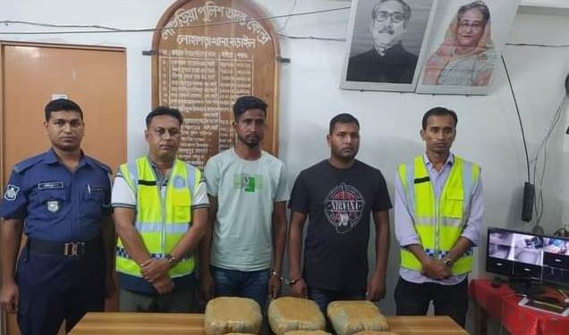 লোহাগড়া পুলিশ কর্তৃক ১২(বারো) কেজি গাঁজা ও ০১(একটি) প্রাইভেটকারসহ ০২ মাদক সম্রাট গ্রেপ্তার
