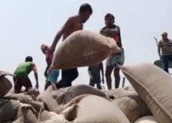 বাগেরহাট মোংলায় ৬ হাজার বস্তা সরকারি চাল নিয়ে বাল্কহেড জাহাজ ডুবি