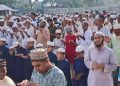 বাগেরহাট মোরেলগঞ্জে খোলা আকাশের নিচে ইসতিসকার নামাজ