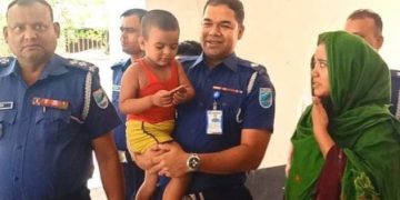 নারায়ণগঞ্জের অপহৃত শিশুকে জামালপুর থেকে উদ্ধার।