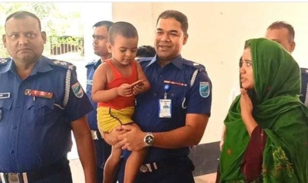 নারায়ণগঞ্জের অপহৃত শিশুকে জামালপুর থেকে উদ্ধার।
