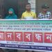 মোংলা থানার ওসির অপসারনের দাবীতে বাগেরহাটে মানববন্ধন।
