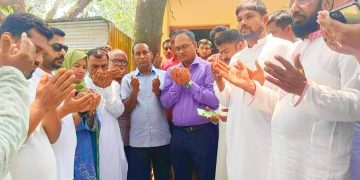 ভালুকায় নবনির্মিত ৩টি রাস্তার উদ্ধোধন।