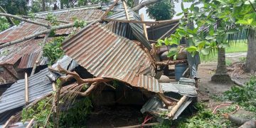 নড়াইলে কালবৈশাখী ঝড়ে বাড়িঘর সহ ফসলের ব্যাপক ক্ষতি। 