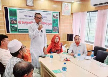 মাদারগঞ্জে পাট উৎপাদনকারী চাষীদের প্রশিক্ষণ।