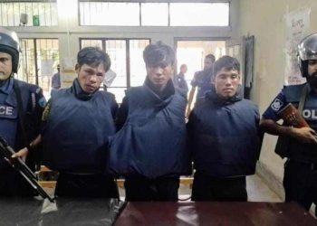 বান্দরবানে কেএনএফের ৩ সদস্য জেলে।