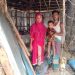 বন্য হাতির আক্রমণে বসতবাড়ি হারিয়ে নিঃস্ব এক পরিবার।