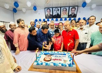 বঙ্গবন্ধু দৌহিত্র শেখ তন্ময় এমপি”র শুভ জন্মদিন পালিত।