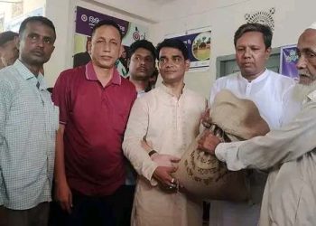 রুপসী পাড়া ইউনিয়নে পবিত্র ঈদুল আযহা উপলক্ষে ভিজিএফ খাদ্য শস্য বিতরণ।