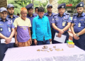 মানিকগঞ্জে ৪৮ ভরি স্বর্ণসহ গ্রেফতার দুই ডাকাত ।