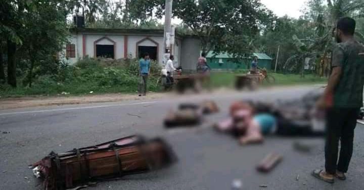 টাঙ্গাইলে প্রাইভেটকার-মাহিন্দ্রার মুখোমুখি সংঘর্ষে নিহত ২, আহত ৮