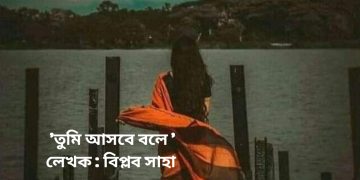 ‘তুমি আসবে বলে ‘ লেখক : বিপ্লব সাহা।