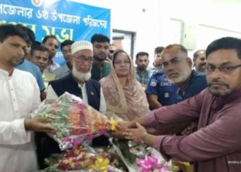 বাগেরহাট মোরেলগঞ্জে নির্বাচিত চেয়ারম্যান ও ভাইস চেয়ারম্যানদের দায়িত্ব গ্রহণ।