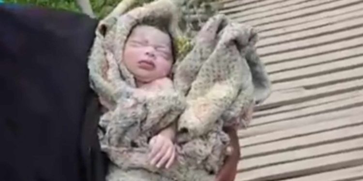 রৌমারীতে এক মা বাঁশের সাঁকোর উপর সন্তান প্রসব। 