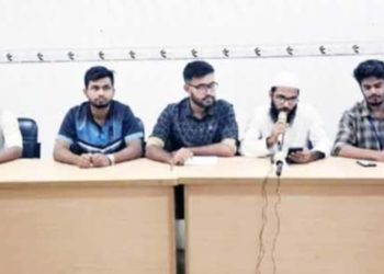 টাঙ্গাইলে সমন্বয়কদের সংবাদ সম্মেলন।