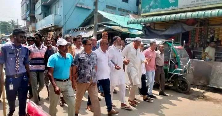 পাঁচবিবিতে শেখ হাসিনার বিচারের দাবিতে বিএনপি’র বিক্ষোভ মিছিল।