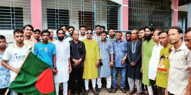 মাদারগঞ্জে ৬নং আদারভিটা ইউনিয়ন বিএনপির সমাবেশে শেখ হাসিনা ও মির্জা আজম এর ফাঁসির দাবি।