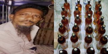 বাগেরহাটের মোংলায় বিদেশি মদসহ মাদক কারবারী আটক ১