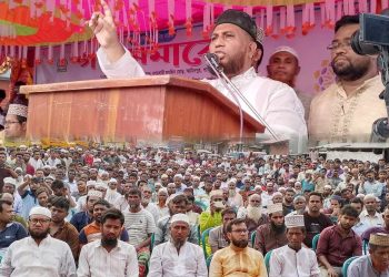 নগরবাড়ি ঘাটে জামায়াতের গণ সমাবেশ অনুষ্ঠিত।