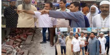 ভেড়ামারা উপজেলা প্রশাসনের সার্বিক নির্দেশনায় রাতের অন্ধকারে নির্মাণ কৃত অবৈধ স্হাপনা উচ্ছেদ।