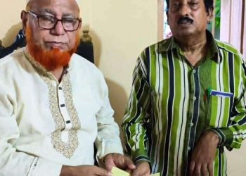 চুনারুঘাটের অসুস্থ সাংবাদিক হাসান আলী পেলেন আর্থিক অনুদান।