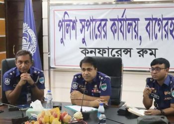 বাগেরহাটের সাংবাদিকদের সাথে মত বিনিময় করেন নবনিযুক্ত পুলিশ সুপার।