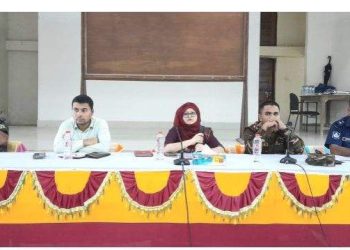 বাগেরহাটের রামপালে পুজা উদযাপন পরিষদের সাথে প্রশাসনের মতবিনিময় সভা।