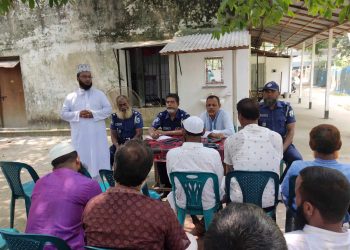 টাঙ্গাহলের ভূঞাপুরে নৌ- পুলিশ ফাঁড়ির উদ্যোগে মতবিনিময় সভা অনুষ্ঠিত।