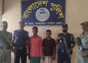 লামায় বোনের বিক্রি করা গাছ কাটতে বাঁধা দেয়ায় ভাই আহত, জড়িত সন্দেহে আটক-২।